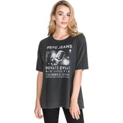 Pepe Jeans Mirabelle Koszulka Czarny. Czarne koszulki damskie Pepe Jeans, xs, z nadrukiem, z bawełny, bez kołnierzyka. Za 154,95 zł.