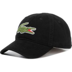 Czapka z daszkiem LACOSTE - RK8217 Black 031. Czarne czapki męskie Lacoste, bez wzorów, z bawełny. Za 239,00 zł.