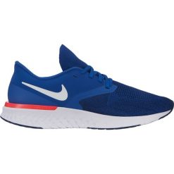 Buty Nike Odyssey React Flyknit 2 M Biało-Niebieskie. Niebieskie buty sportowe męskie Nike, z syntetyku, bez zapięcia, do biegania. Za 389,99 zł.