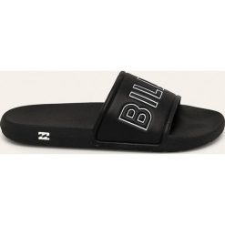 Billabong - Klapki. Czarne klapki damskie Billabong, bez wzorów, z gumy, bez obcasa, na obcasie. Za 129,90 zł.