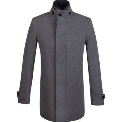 Płaszcz BASILIO 13-19LK. Szare płaszcze męskie Giacomo Conti, m, bez wzorów, z bawełny, eleganckie, bez kaptura. Za 599,00 zł.