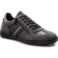Sneakersy TRUSSARDI JEANS - 77A00093 E693. Szare półbuty męskie Trussardi Jeans, na co dzień, bez wzorów, z jeansu, bez zapięcia. W wyprzedaży za 309,00 zł.