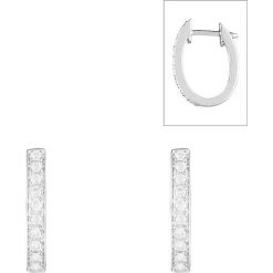 Złote kolczyki-wkrętki z diamentami. Żółte kolczyki damskie Diamond & Co, z diamentem, złote. W wyprzedaży za 989,95 zł.