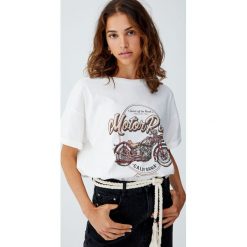 T-shirty damskie: Koszulka z nadrukiem motoru