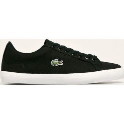 Lacoste - Tenisówki Lerond. Czarne trampki męskie Lacoste, bez wzorów, z gumy, na sznurówki. Za 369,90 zł.