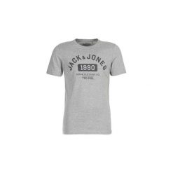 T-shirty z krótkim rękawem Jack Jones JJEJEANS PRINT. Szare t-shirty męskie Jack & Jones, s, bez wzorów, bez kołnierzyka, krótkie. Za 59,00 zł.
