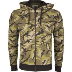 Bluza Aeronautica Militare. Brązowe bluzy męskie Aeronautica Militare, m, moro, z włoskim kołnierzykiem, bez rękawów, bez kaptura. Za 349,00 zł.