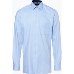 Andrew James - Koszula męska niewymagająca prasowania, niebieski. Niebieskie koszule męskie non-iron Andrew James, m, z bawełny, z klasycznym kołnierzykiem. Za 179,95 zł.