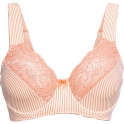 Biustonosz minimizer bonprix łososiowo-ecru w paski. Pomarańczowe biustonosze sportowe damskie bonprix, w paski. Za 37,99 zł.