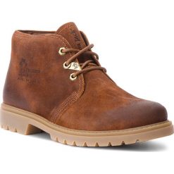 Trapery PANAMA JACK - Bota Panama C51 Velour Grass Cueo/Bark. Pomarańczowe buty zimowe męskie Panama Jack, ze skóry. W wyprzedaży za 449,00 zł.