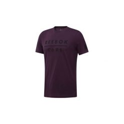 T-shirty z krótkim rękawem Reebok Sport Koszulka 1895. Fioletowe koszulki męskie marki Reebok Sport, s, bez wzorów, sportowe, bez kołnierzyka, krótkie. Za 69,95 zł.