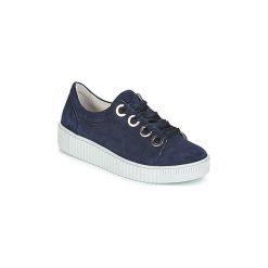 Buty Gabor POMPON. Niebieskie trampki i tenisówki damskie marki Gabor, bez wzorów, bez zapięcia. Za 489,00 zł.