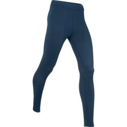 Legginsy termoaktywne sportowe, długie, LEVEL 3 bonprix ciemnoniebieski melanż. Niebieskie legginsy marki bonprix, w paski. Za 54,99 zł.