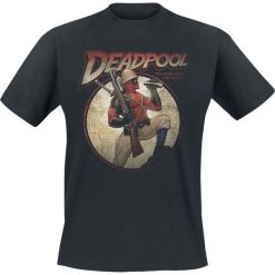 Deadpool Time For Adventures T-Shirt czarny. Czarne t-shirty męskie z nadrukiem marki Deadpool, xxl, z okrągłym kołnierzem. Za 74,90 zł.