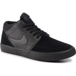 Buty NIKE - Sb Portmore II Solar Mid 923198 001 Black/Black/Black/Anthracite. Czarne buty sportowe męskie Nike, z zamszu, bez zapięcia. W wyprzedaży za 269,00 zł.