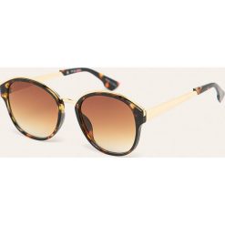 Pieces - Okulary. Czarne okulary przeciwsłoneczne damskie Pieces. Za 59,90 zł.