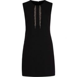 Sukienka koktajlowa Pinko Misurare AI19-20 BLK01 1G13EY 7642. Czarne sukienki damskie Pinko, bez wzorów, z elastanu, wizytowe, bez kołnierzyka, bez rękawów. W wyprzedaży za 469,00 zł.
