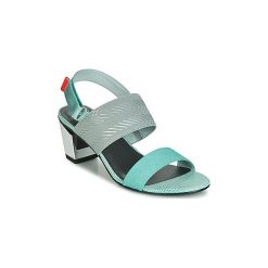 Sandały United nude LEV SANDAL MID. Niebieskie sandały damskie United Nude, bez wzorów, bez obcasa, bez zapięcia. Za 847,20 zł.