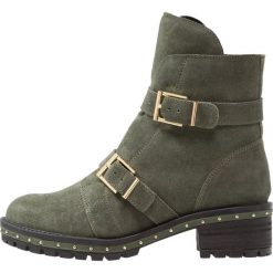 Botki damskie lity: Bronx Botki kowbojki i motocyklowe vintage green/black