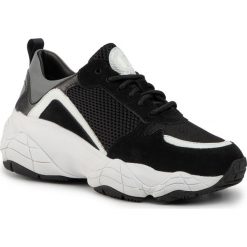 Sneakersy POLLINI - SA15106G08T4300A Mix Nero. Czarne półbuty damskie Pollini, z zamszu. W wyprzedaży za 539,00 zł.