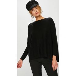 Answear - Sweter. Szare swetry klasyczne damskie ANSWEAR, l, z dzianiny, z dekoltem w łódkę. W wyprzedaży za 114,90 zł.