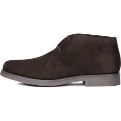 Geox półbuty męskie Claudio U9458B 00022 44.0 ciemnobrązowe. Pomarańczowe buty wizytowe męskie Geox, bez wzorów, z gumy, eleganckie, bez zapięcia. Za 389,00 zł.