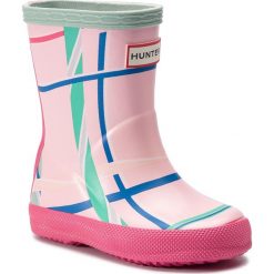 Kalosze HUNTER - Kids Frist Rock Tartan KFT5028RMA Candy Floss. Różowe kalosze dziewczęce Hunter. Za 219,00 zł.