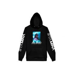 MJRS BLUE. Czarne bluzy damskie marki MAJORS, xl, z nadrukiem, z bawełny, bez rękawów, bez kaptura. Za 240,00 zł.