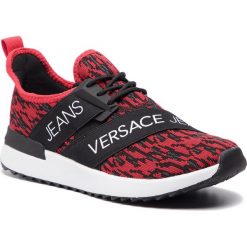 Sneakersy VERSACE JEANS - E0YTBSG1 70944 500. Czerwone sneakersy męskie Versace Jeans, na co dzień, bez wzorów, z jeansu, bez zapięcia. Za 499,00 zł.