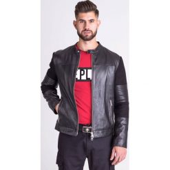 KURTKA SKÓRZANA ICE PLAY. Czarne płaszcze męskie Ice Play, m, bez wzorów, ze skóry, bez kaptura. Za 1254,50 zł.