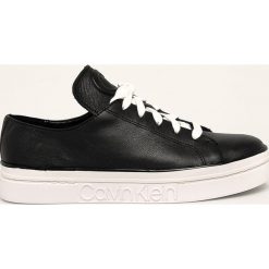 Calvin Klein - Buty skórzane. Czarne buty sportowe damskie Calvin Klein, bez wzorów, ze skóry, sportowe. Za 519,90 zł.