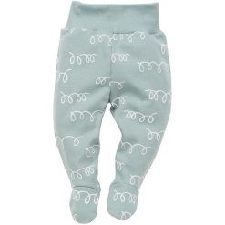 Pinokio Spodnie Dziecięce Happy Llama 68 Zielone. Zielone śpiochy niemowlęce Pinokio, bez wzorów, z bawełny. Za 35,00 zł.