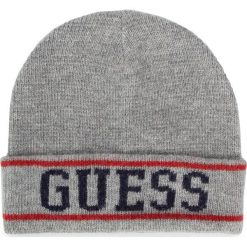Czapka GUESS - M94Z64 Z2HG0 SHGY. Szare czapki męskie Guess, z aplikacjami, z wełny. W wyprzedaży za 99,00 zł.