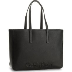 Shopper bag damskie: Torebka CALVIN KLEIN BLACK LABEL – Edge Large Shopper K60K603991 001
