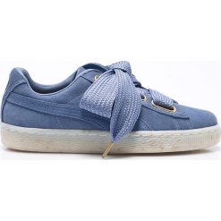 Puma - Buty Suede Heart Celebrate Wn's. Niebieskie buty sportowe damskie Puma, bez wzorów, ze skóry, sportowe. W wyprzedaży za 159,90 zł.