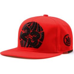 Czapki z daszkiem męskie: Czapka męska snapback czerwona (hx0186)
