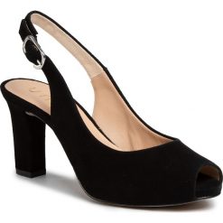 Sandały UNISA - Nicka Classic 20 Black. Czarne klapki damskie Unisa, bez wzorów, ze skóry, bez obcasa, na obcasie. Za 429,00 zł.