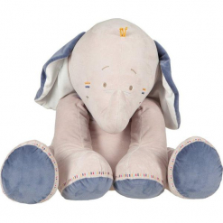 Noukies Bao & Wapi - Maskotka duża Bao. Szare przytulanki i maskotki marki Noukie's, z bawełny. Za 279,00 zł.