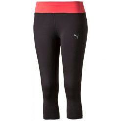 Puma Damskie Spodenki Biegowe Wt Essential 3/4 Tight Black/Cayenne S. Czarne spodenki sportowe męskie Puma, ze skóry, sportowe. W wyprzedaży za 129,00 zł.