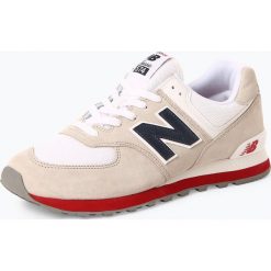 New Balance - Tenisówki męskie z dodatkiem skóry, szary. Szare trampki męskie New Balance, bez wzorów, ze skóry, sportowe, bez zapięcia. Za 379,95 zł.