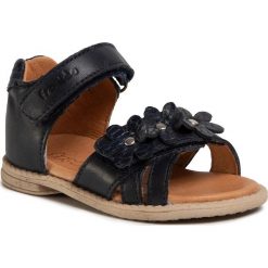 Sandały FRODDO - G2150117-3 M Blue. Niebieskie sandały dziewczęce Froddo, ze skóry, bez zapięcia. W wyprzedaży za 149,00 zł.