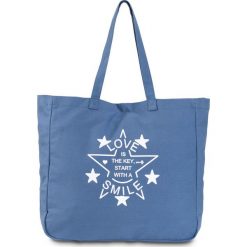 Shopper bag damskie: Torba shopper z kanwy bonprix niebieski dżins
