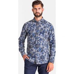 KOSZULA HANJO Joop! Jeans. Niebieskie koszule męskie JOOP! Jeans, m, z haftami, z bawełny, z włoskim kołnierzykiem, bez rękawów. Za 275,40 zł.