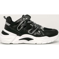 Answear - Buty. Czarne buty sportowe damskie ANSWEAR, bez wzorów, ze skóry, sportowe. W wyprzedaży za 69,90 zł.