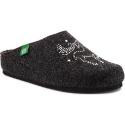 Kapcie DR. BRINKMANN - 320539 Anthrazit 9. Szare klapki damskie Dr. Brinkmann, bez wzorów, z tworzywa sztucznego, bez obcasa. Za 139,00 zł.