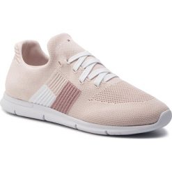 Sneakersy TOMMY HILFIGER - Knitted Flag Light Sneaker FW0FW04144 Silver Peony 658. Różowe półbuty damskie TOMMY HILFIGER, z tworzywa sztucznego. Za 399,00 zł.