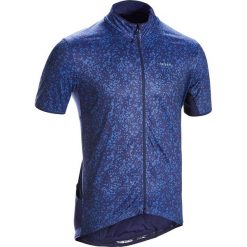 Koszulka krótki rękaw na rower szosowy RC500 TERRAZZO męska. Czarne koszulki męskie TRIBAN, m, bez wzorów, z elastanu, rowerowe. Za 149,99 zł.