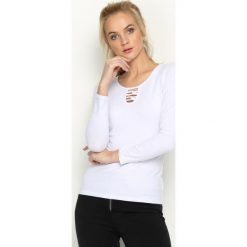 Biała Bluzka Louder. Białe bluzki longsleeves marki Born2be, l. Za 24,99 zł.