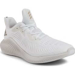 Buty adidas - Alphabounce+ G28585 Ftwwht/Cybemt/Ecrtin. Białe buty sportowe męskie Adidas, z tworzywa sztucznego, bez zapięcia, do biegania, adidas alphabounce. W wyprzedaży za 369,00 zł.