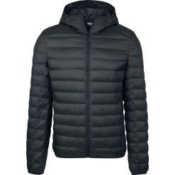Kurtki męskie bomber: Urban Classics Basic Hooded Down Jacket Kurtka czarny